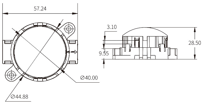二次防水點(diǎn)光源    YGPS-DA45(圖2)